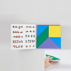 아동 장애인복지관 프로그램 두꺼운 칠교놀이 7조각 소형