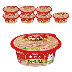 이나바 고양이 챠오 츄르 범벅컵 습식 간식, 참치(NC-91), 85g, 8개