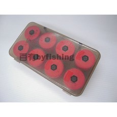 百有釣具 瑞翔 ZH-052 透明母線收納盒 16入 長:20.5cm 寬:11cm 高:4cm, 1個