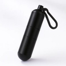 생활해랑 냄새차단 휴대용 재떨이, 블랙, 1개