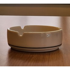 에릭스 국산도자기 재털이 (소) 그레이라인 (인쇄제작가능), 1개, 백지+그레이