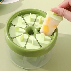 아이스바 몰드 8구 DIY 샤베트 얼음 틀 샤베트 얼음 틀 2P, 녹색, 2개