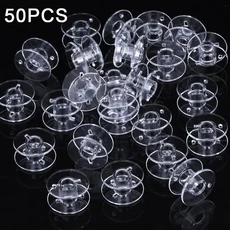 호환 50/25Pcs 재봉틀 보빈 스풀 스레드 스토리지 상자 가정용 바느질 키트 DIY 바느질 세트, 01 50Pcs Bobb