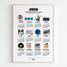 2026년 인테리어 포스터 캘린더 한장 달력, 2026년 A3 (29.7x42cm)
