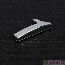 Kmio 입체형 볼록 은색 숫자 1P 소 룸, 0(영)