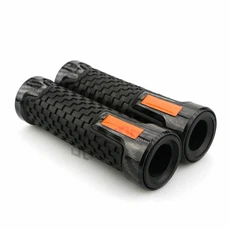오토바이 22mm 핸들 바 그립 KTM DUKE 125 250 150 390 200 690 790 핸드 액세서리 용 고무 플라스틱 탄소, 03 Orange, 1개