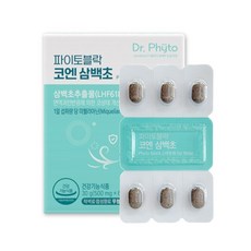 닥터파이토 파이토블락 코엔삼백초 LHF618, 60정, 1개