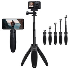 오즈모 액션 6 5 4 삼각대 미니 쇼티 확장 로드 셀피스틱 셀카봉 텔레신 4단, 단품, 1개