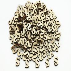 208pcs 8set 26 영어 알파벳 문자 나무 번호 가구 장식 예술 편지 디지털 디스플레이, 12 Letter S, 01 10mm--15mm 208pcs