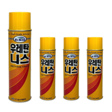 우레탄 니스 스프레이 뿌리는 니스광택제, 4개