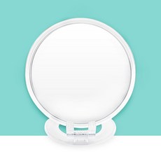 180도 각도 조절 접이식 투명 원형 화장대 탁상용 스탠드 거울 중 스탠드거울 화장거울 미니거울
