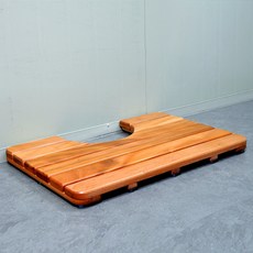 수지매트 마호가니 프리미엄 원목 발판 욕실발판 원목발판, 혼합색상, 1개
