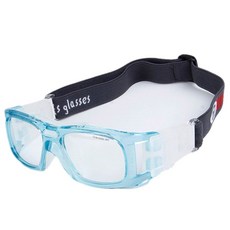 성인 남성 을 위한 KeuLEN 스포츠 농구 고글 안개 방지 드리블 라켓볼 하키 골프 보호 안전 안경, Transparentblue, 1개