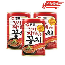오늘출발 샘표 김치찌개 전용 꽁치, 3개, 400g