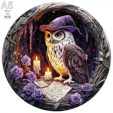 성인을위한 나무 동물 지그 소 퍼즐 어린이 장난감 원형 세트 생일 두뇌 티저 가족 대화 게임, 35 TT-YPAN-1-A5