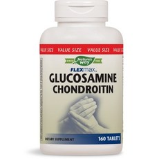 Nature's Way 葡萄糖胺軟骨素錠, 1個, 160 件