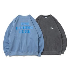 桃園東區釣具【IRIE FISHING CLUB I.F.C TEXT LOGO 保暖上衣 大學T】, 天空藍,L