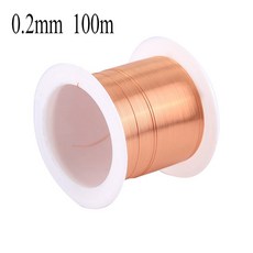 코일 구리 와이어0 1mm 0 2mm m 4mm 5mm 6mm 7mm 8mm 1 20mm케이블 와이어 에나멜 권선, 0 2mm 100m