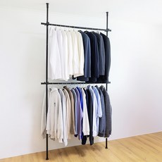 블렌드 튼튼한 헹거 35 PRO 고정식 시스템 행거 38파이, 블랙