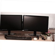 1단 와이드 투명 모니터 받침대 컴퓨터 데스크탑 책상 선반 거치 62x21cm, 본상품선택