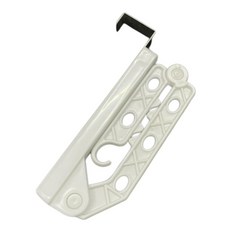 비브랜드 도어후크형 접이식 빨래건조 걸이 일자형 문에거는 원룸 고시원 실내 세탁물 말리기 화이트