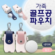 이루다상점 고급 골프공 케이스 볼파우치 2구, 네이비+핑크, 1개