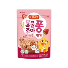 아이배냇 꼬마 곡물조아퐁, 딸기맛, 30g, 1개