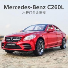 Wendy 1:32 賓士C系列仿真合金迴力車 C200 C250 C300 C260 精緻模型車 收藏擺飾, 紅色, 1個