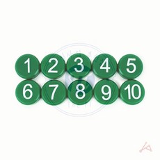 THE PI 숫자 자석 학습 용품, 초록, 1개