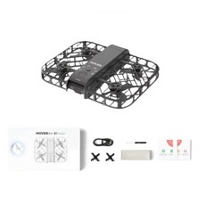 HOVERAir X1 Smart 哈浮飛行相機丨空拍機 口袋大小 AI跟拍 無人機 一鍵起飛 99g 免登記, 單機版 - 黑, 1套