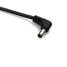 이중 엘보 DC 전원 5 5x2 1mm 2 5mm 수 플러그 T to 단일 케이블 직각 10A 고출력 0 3m 5m 1m 18AWG 90, 0.5m, 5.5-2.1mm