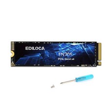 Ediloca EN705 SSD 4TB PCIe Gen4 NVMe M.2 2280 PS5 작동 확인됨 읽기: 5000MBs 쓰기: 4500MBs