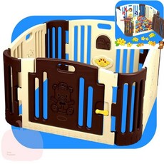 MP 아기곰멜로디놀이방 브라운 아기울타리, 1개