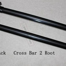 하이랜더 크로스바 루프랙 짐 운반 랙 레일 상단 박스 개조 알루미늄, 1개, 1. Black