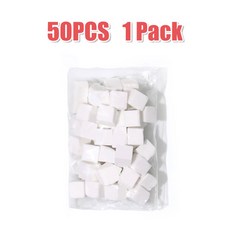 50Pcs/200Pcs 네일 아트 스폰지 세트 매니큐어 DIY 크리 에이 티브 그리퍼 도구 그라디언트 액세서리, White 50pcs