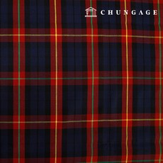 체크원단 크리스마스원단 20수 타탄체크 선염 레드 그린 천 블랙와치 4종, 빅체크레드, 1개