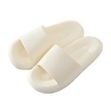 트렌드컨테이너 층간소음 실내 슬리퍼 거실실내화 EVA, 크림, 230~270