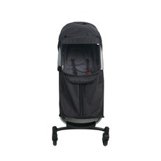 wowbaby 攜帶式兒童車防水雨罩, Black, 1個