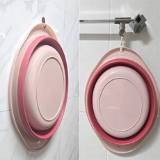 웅스토어 접이식실리콘바스켓 걸이용홈주방보관용기