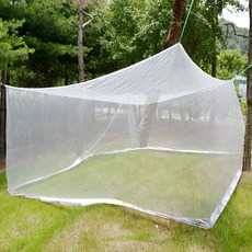 국산 고급 사각 모기장 높이210cm 10-20인용 대형모기장 침대 야외 캠핑, 화이트