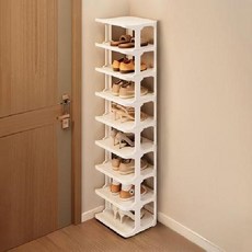 우리집업 좁은 현관 틈새 신발장 정리대, 화이트, 9단