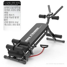 헬스장 복근 운동기구 빼는기계 뱃살 가정용 체육관 싯업바 복근운동 코어 기구 흡착식 허리, 저항밴드포함고급모델 두꺼운 이중 3단계, 고급형스트랩두꺼운전자3단조절
