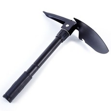 휴대용 다기능 삽, 1개, 흑색