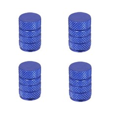 타이어 밸브 캡 차량 휠 스템 알루미늄 커버 세트, Blue