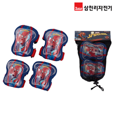 스파이더맨 보호대 킥보드 자전거 안전용품 보호장비 SPS150L, 1개, 블루