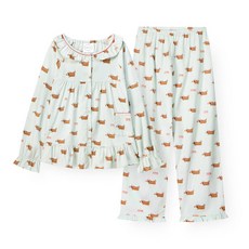 매장정품 [오르시떼]여성 G103 핫도그까미유 긴소매 파자마 세트 OR25FFGAG103 192034