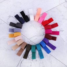 짱패브릭 (270cm) 15mm 접밴드 엘라스틱밴드 헤어타이, 블랙, 1개