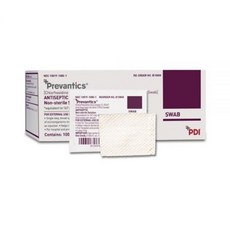 PDI B10800 소독용 면봉 1.0ML 박스 100개 면봉 3.125인치 x 1.125인치, PDI B10800 소독용 면봉 1.0ML 박스 100
