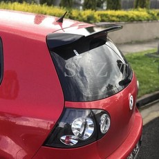 골프 오시르 스타일 차량용 리어 윙 루프 스포일러 유광 블랙 카본 파이버 룩, 1. Unpainted, 기본