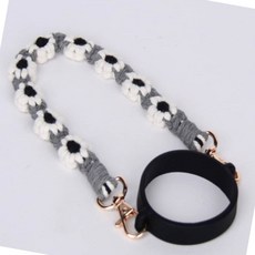 텀블러 꽃 스트랩 고무소재 헬스 검정 실리콘 보온 끈 88343pc 1(PC)